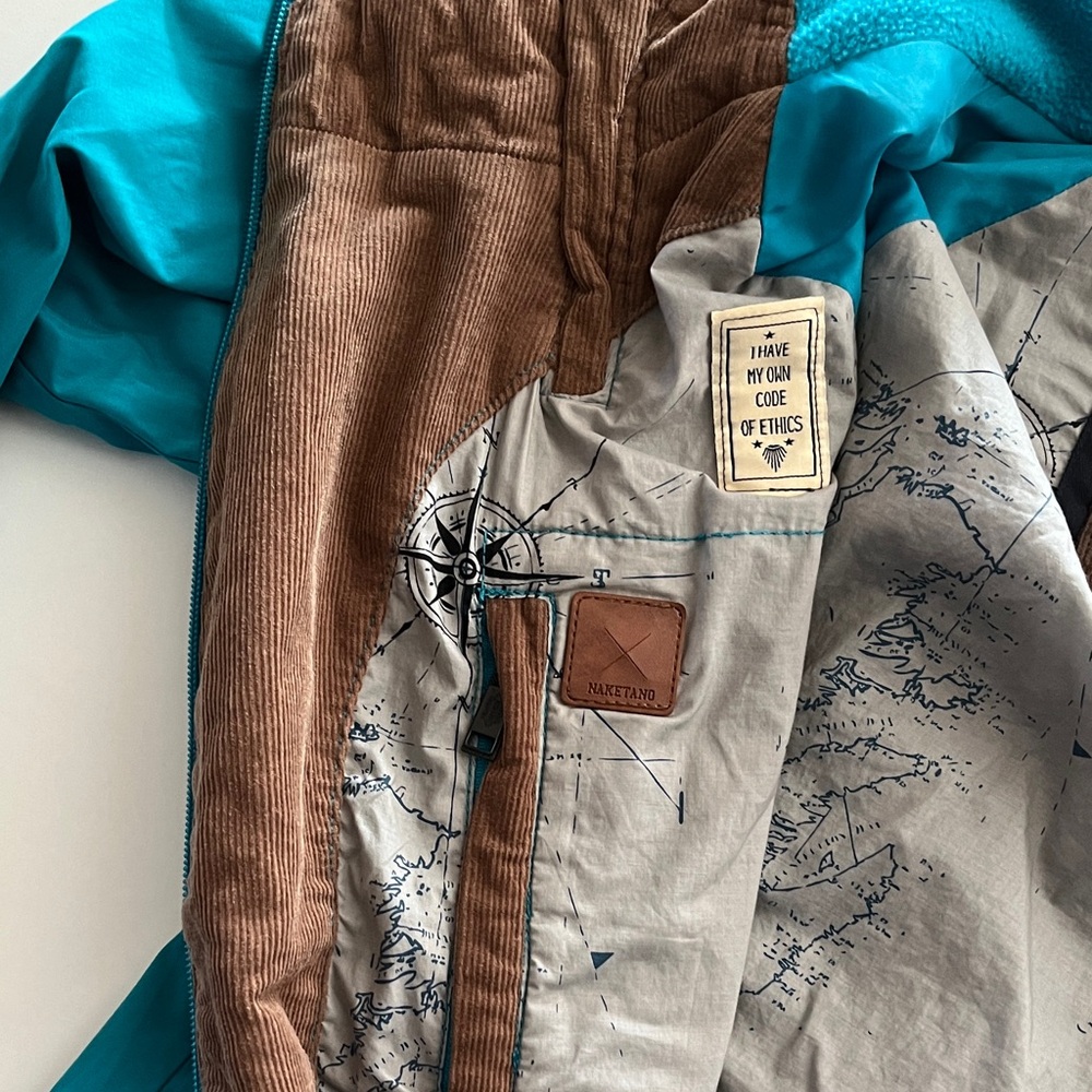 Naketano (Brave New World) Teal Women's light Jacket size M - Picture 4 of 14